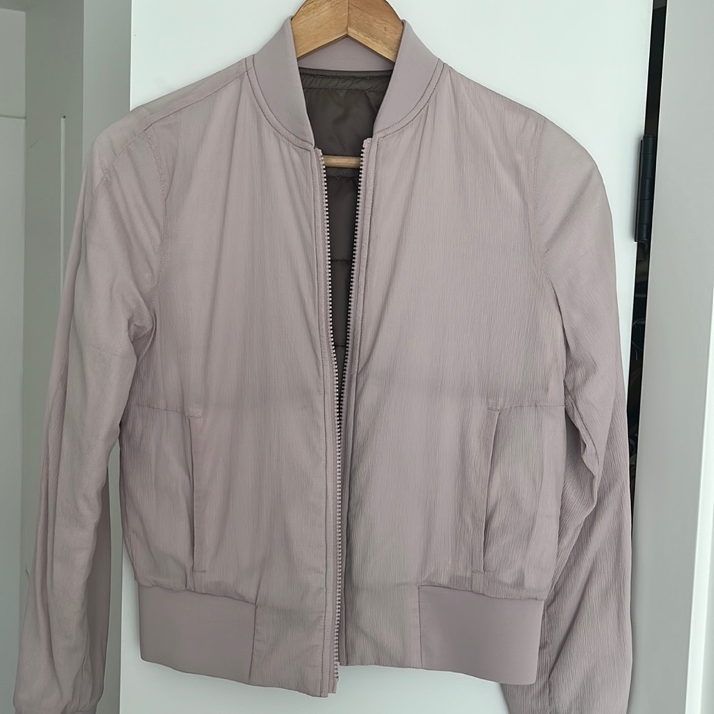 lululemon athletica Dusty Pink Bomber Jacket
